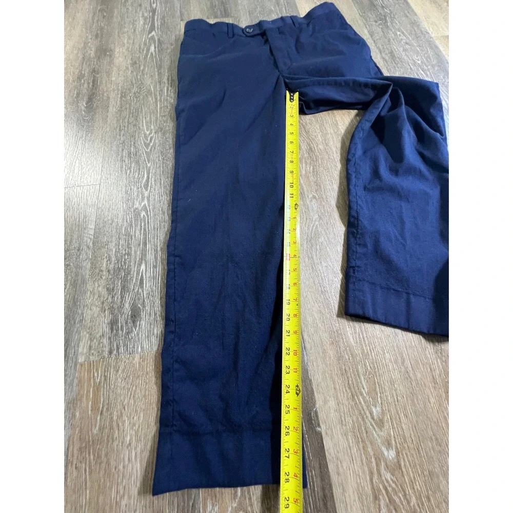 Unbranded Wool Silk Blend Dress Pants Mens 35 Navy Blue Made in Canada 41R 35